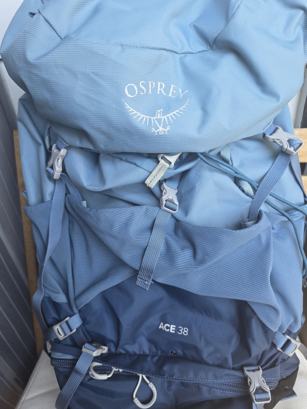 Kid's Osprey Ace 38 Backpack in Two-Tone Blue